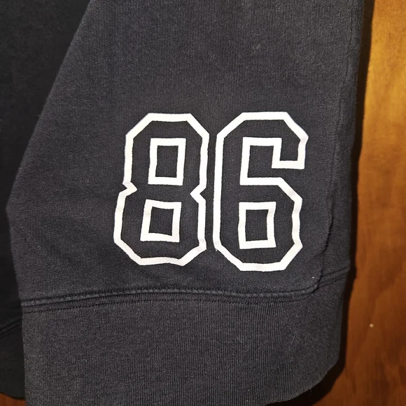 Victoria's Secret Black Hoodie with White and Pink Accents - Picture 5 of 5